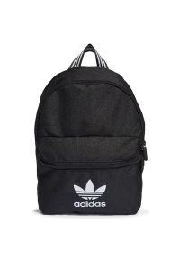 Adidas - Plecak adidas Originals Small Adicolor Classic Backpack IJ0762 - czarny. Kolor: czarny. Materiał: poliester, materiał. Styl: casual, klasyczny