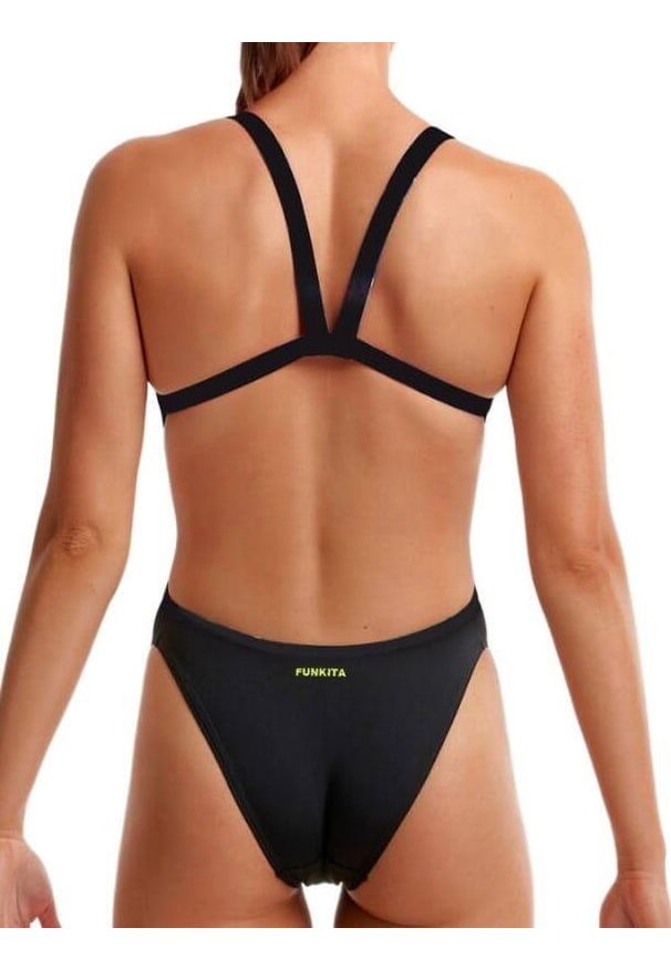 FUNKITA - Damski strój do pływania Funkita Still Black - Brace Free. Kolor: czarny
