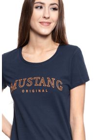 Mustang - MUSTANG T SHIRT DAMSKI Alexia C Print DARK SAPPHIRE 1008380 4136. Wzór: nadruk #5
