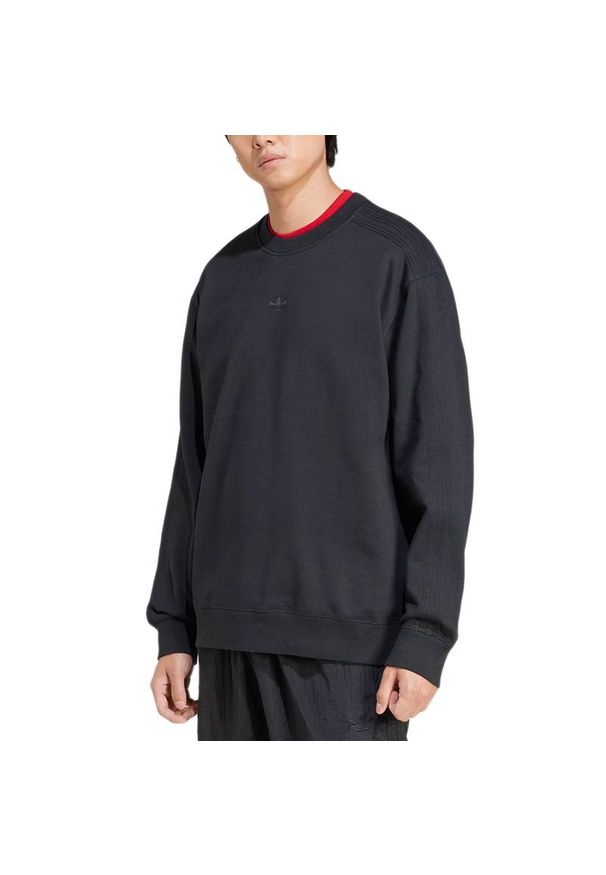 Adidas - Bluza męska adidas Originals Premium Essentials Crew Sweatshirt JC9574 - czarna. Typ kołnierza: bez kaptura. Kolor: czarny. Materiał: bawełna. Długość rękawa: raglanowy rękaw. Styl: klasyczny