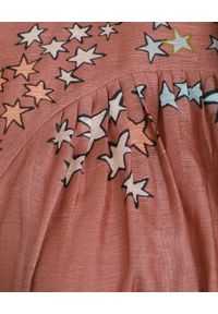 ZIMMERMANN - Suknia z wiązaniem przy szyi. Kolor: różowy, wielokolorowy, fioletowy. Materiał: jedwab, len. Wzór: aplikacja, nadruk. Długość: maxi #3
