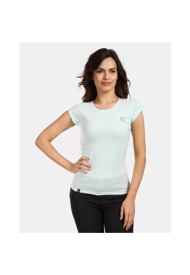 Damska koszulka bawełniana Kilpi LOS-W. Kolor: zielony. Materiał: bawełna. Sport: turystyka piesza