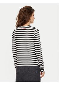 Karl Lagerfeld - KARL LAGERFELD Bluzka A1W17137 Czarny Regular Fit. Typ kołnierza: dekolt w karo. Kolor: czarny. Materiał: bawełna #3