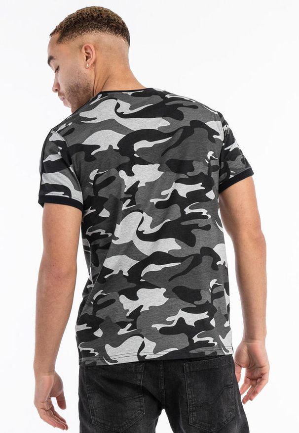 Koszulka Lonsdale Cregneash. Kolor: wielokolorowy, szary, zielony, brązowy