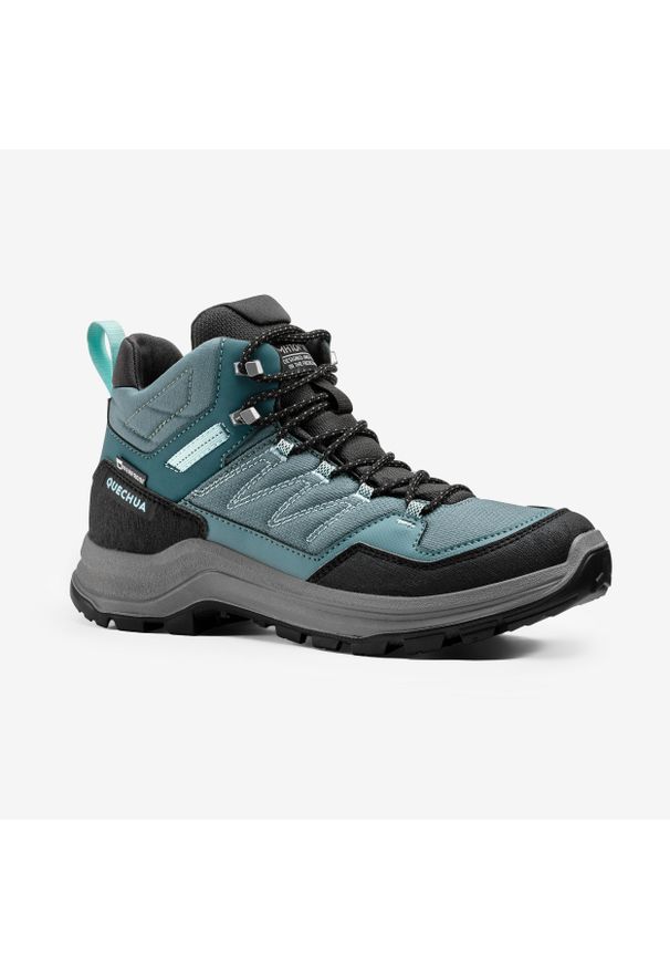 quechua - Buty turystyczne damskie Quechua MH100 Mid wodoodporne. Materiał: syntetyk, kauczuk. Szerokość cholewki: normalna. Styl: sportowy