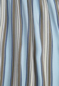 Renee - Niebieski Kombinezon z Wiskozy Wykończony Gumką w Talii i Guzikami przy Dekolcie Tinaviras. Okazja: na co dzień. Kolor: niebieski. Materiał: wiskoza. Styl: sportowy, casual #8