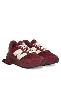 New Balance Sneakersy U370PA Bordowy. Kolor: czerwony. Materiał: zamsz, skóra #3
