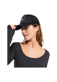 Roxy - Czapka Trucker dla Kobiety TRUCKIN Czarny. Kolor: szary. Materiał: poliester. Wzór: nadruk