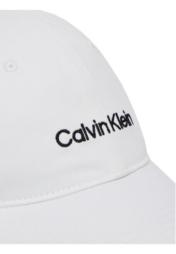 Calvin Klein Czapka z daszkiem Logo Embroidery LV04D5003G Biały. Kolor: biały. Materiał: bawełna