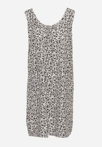 Born2be - Biała Sukienka w Kwiaty o Rozkloszowanym Kroju na Szerokich Ramiączkach Folarelle. Okazja: na co dzień. Kolor: biały. Długość rękawa: na ramiączkach. Wzór: kwiaty. Sezon: lato. Typ sukienki: rozkloszowane, proste. Styl: casual, elegancki #6