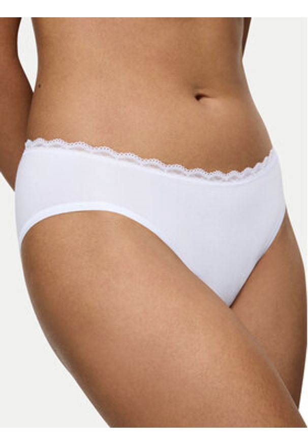 Triumph Figi klasyczne Feel Of Cotton 10224973 Biały. Kolor: biały. Materiał: bawełna