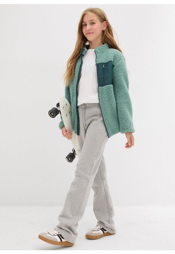 bonprix - Spodnie dresowe z czystej bawełny organicznej (2 pary). Kolor: czarny. Materiał: bawełna, dresówka