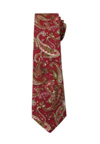 Oryginalny Krawat Męski- 6 cm - Alties, Wzór Paisley. Kolor: wielokolorowy, czerwony. Materiał: tkanina. Wzór: paisley. Styl: elegancki, klasyczny, wizytowy #1