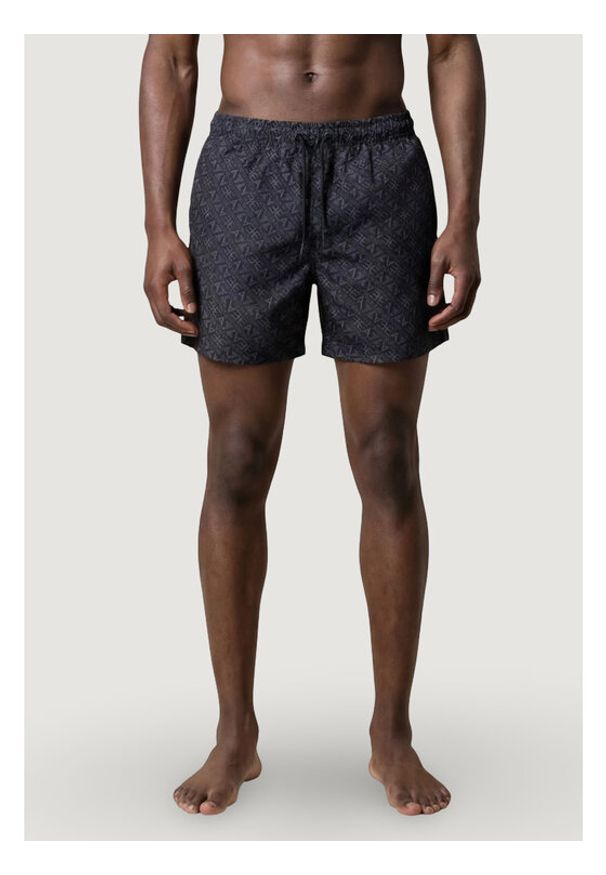 EA7 Emporio Armani Szorty kąpielowe 7M001677 AF21249 MC429 Czarny Regular Fit. Kolor: czarny. Materiał: syntetyk