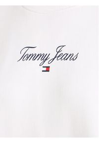 Tommy Jeans Bluza Essential Logo DW0DW16140 Biały Relaxed Fit. Kolor: biały. Materiał: bawełna #3