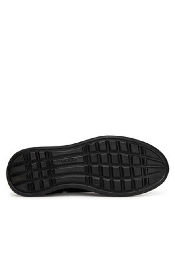 ecco - ECCO Sneakersy 22381350472 Czarny. Kolor: czarny. Materiał: zamsz, skóra