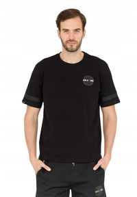 La Martina - LA MARTINA Czarny męski t-shirt Regular Fit, Rozmiar XXL. Kolor: czarny #6