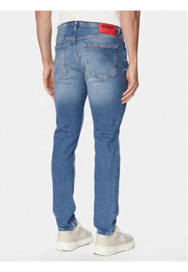 HUGO Jeansy Hugo 734 50556046 Niebieski Extra Slim Fit. Kolor: niebieski