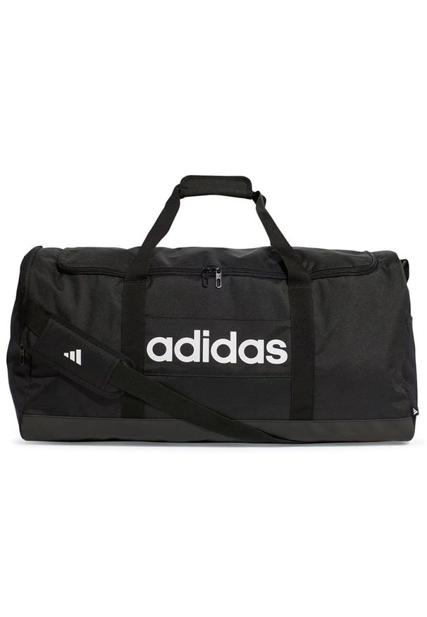 Adidas - Torba adidas Linear Duffel L JE8344 - czarna. Kolor: czarny. Materiał: poliester. Sport: fitness