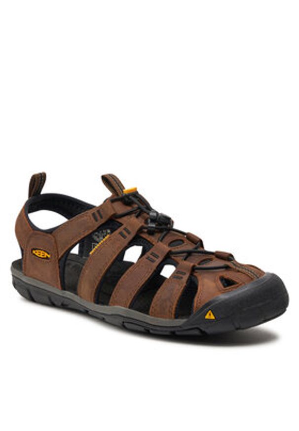 keen - Keen Sandały Clearwater Cnx Leather 1013106 Brązowy. Kolor: brązowy. Materiał: nubuk, skóra