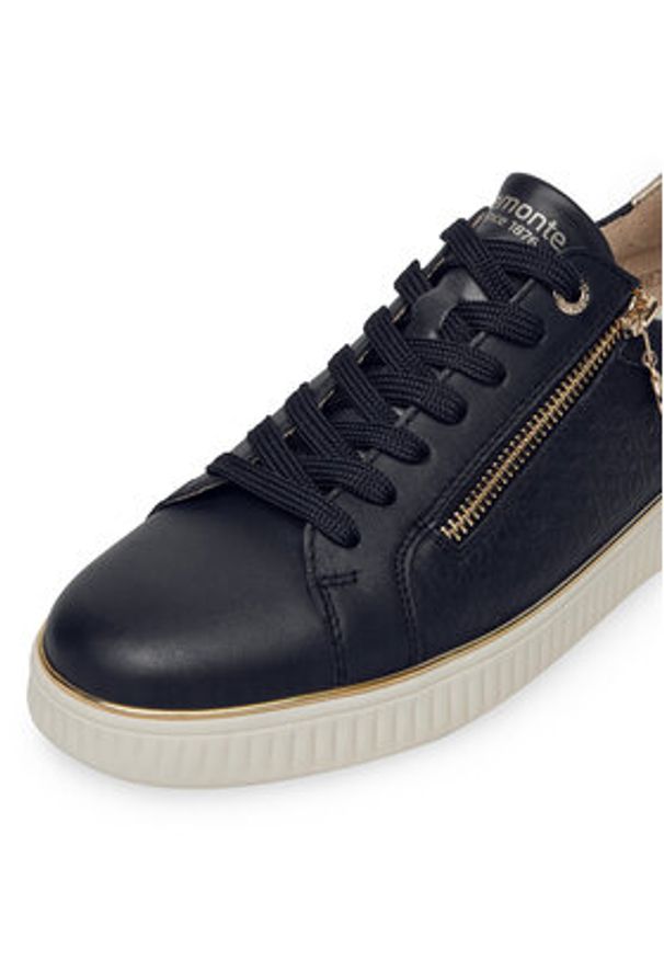 Remonte Sneakersy D2E00-14 Granatowy. Kolor: niebieski. Materiał: skóra