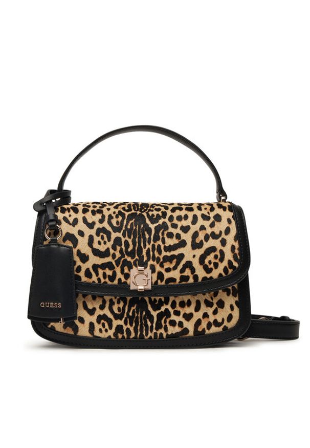 Guess Torebka Audrey HWLG97 34210 Czarny. Kolor: czarny. Materiał: skórzane