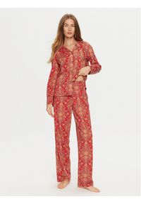 Lauren Ralph Lauren - LAUREN RALPH LAUREN Piżama ILN92383F Écru Relaxed Fit. Materiał: bawełna