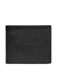 Calvin Klein Portfel męski Bold Billfold LV04D1155G Czarny. Kolor: czarny. Materiał: skóra