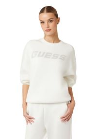 Guess - GUESS Damska bluza w kolorze ecru Cecilia. Kolor: beżowy #4