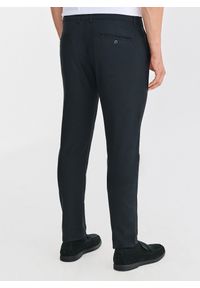 Pako Lorente - PAKO LORENTE - Granatowe spodnie męskie. Kolor: niebieski. Materiał: wiskoza, poliester, elastan. Wzór: gładki. Sezon: zima, jesień. Styl: klasyczny #4