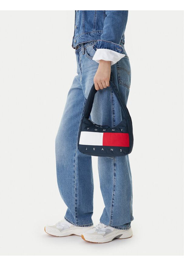 Tommy Jeans Torebka Tjw Archive Shoulder Bag AW0AW18074 Granatowy. Kolor: niebieski