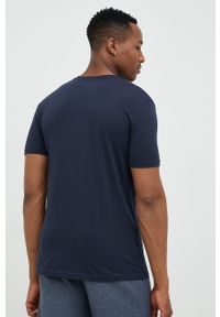 Quiksilver t-shirt bawełniany kolor granatowy z nadrukiem. Kolor: niebieski. Materiał: bawełna. Wzór: nadruk #4