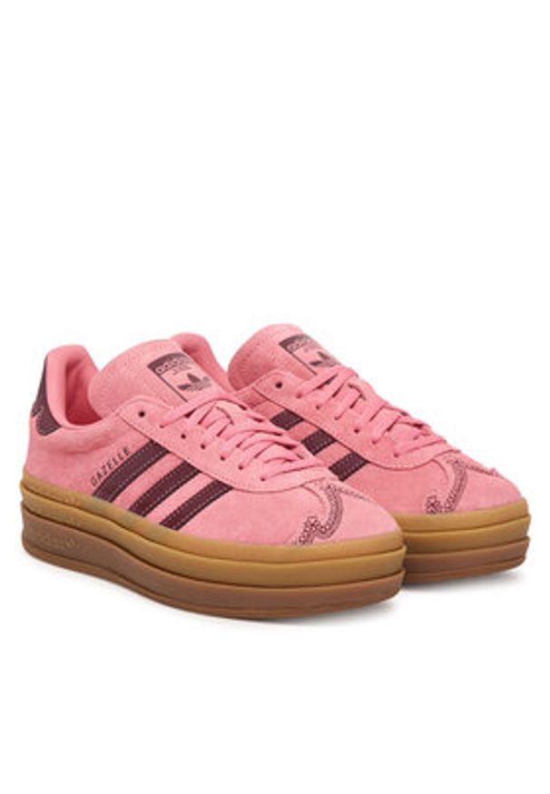Adidas - adidas Sneakersy Gazelle Bold IH6697 Różowy. Kolor: różowy. Materiał: skóra, zamsz. Model: Adidas Gazelle