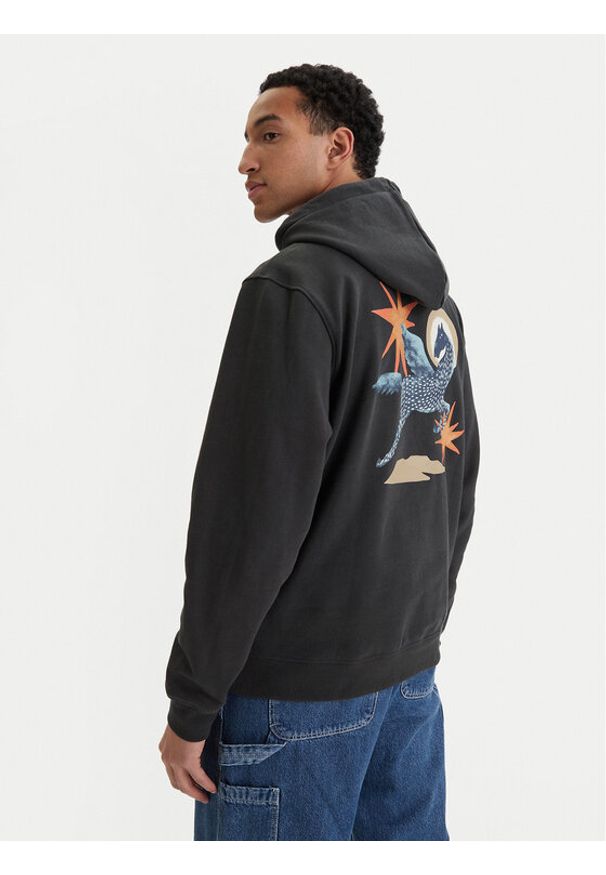 RVCA Bluza Pegasus EVYSF00137 Czarny Boxy Fit. Kolor: czarny. Materiał: bawełna