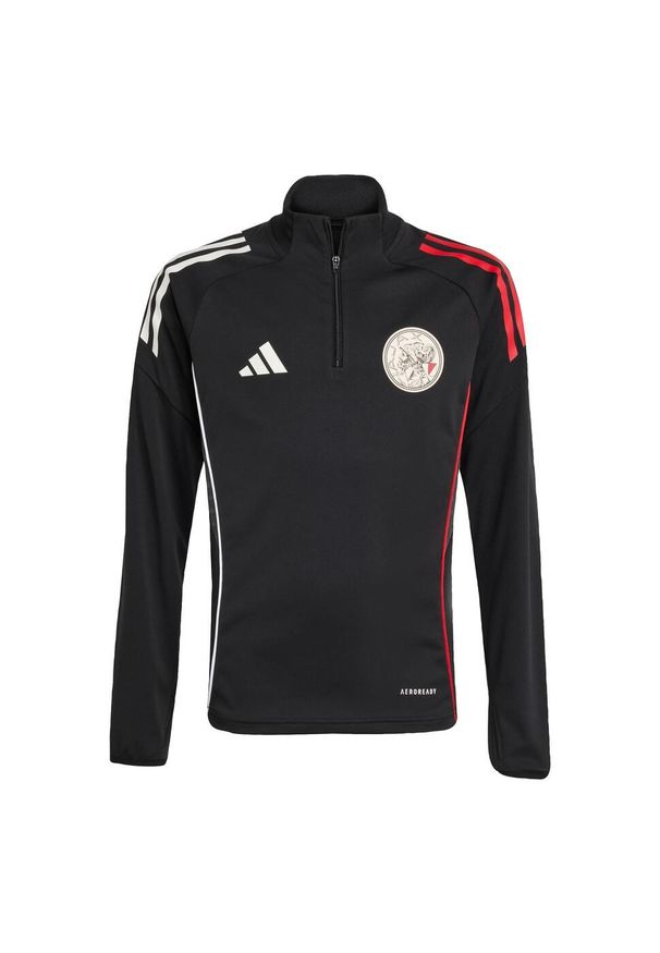 Adidas - Koszulka treningowa dla dzieci Ajax Tiro 25 Competition. Kolor: wielokolorowy, biały, czerwony, czarny. Materiał: dresówka. Styl: sportowy