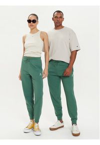 Converse Spodnie dresowe U Chev Emb Fleece Pant Ft 10023873-A25 Zielony Regular Fit. Kolor: zielony. Materiał: bawełna #8