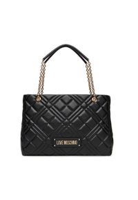 Love Moschino - LOVE MOSCHINO Torebka JC4145PP0MLA0000 Czarny. Kolor: czarny. Materiał: skórzane