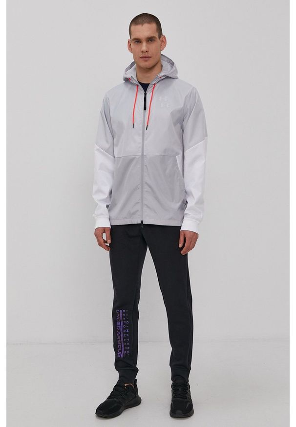 Under Armour - T-shirt. Okazja: na co dzień. Kolor: niebieski. Materiał: dzianina. Styl: casual