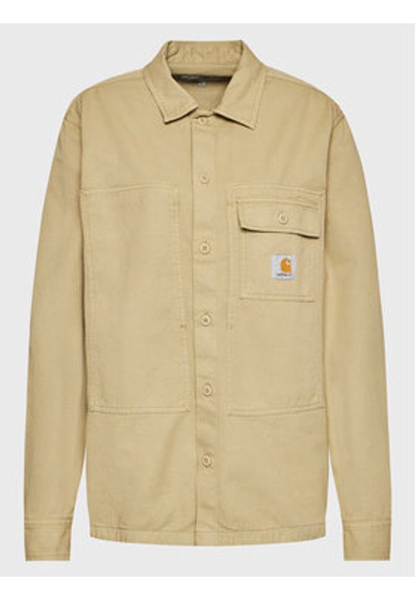 Carhartt WIP Koszula Unisex Charter I030765 Beżowy Regular Fit. Kolor: beżowy. Materiał: bawełna
