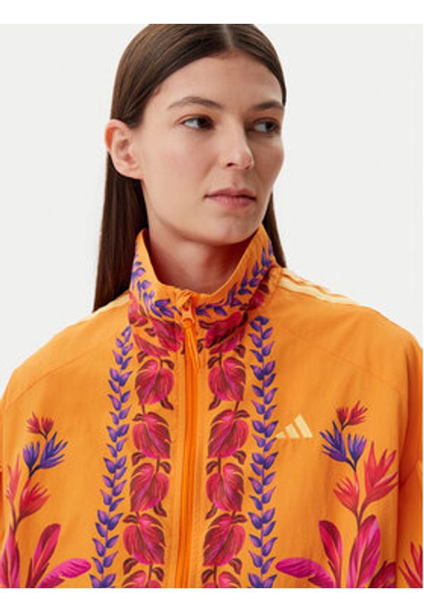 Adidas - adidas Kurtka przejściowa FARM Premium JD6305 Pomarańczowy Loose Fit. Kolor: pomarańczowy. Materiał: syntetyk
