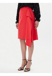 Hugo Spódnica midi Ribina 50432558 Czerwony Regular Fit. Kolor: czerwony. Materiał: syntetyk, wiskoza #8