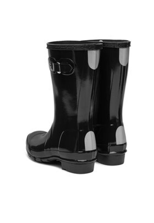Hunter Kalosze Orginal Kids Gloss JFT6000RGL Czarny. Kolor: czarny. Materiał: kauczuk