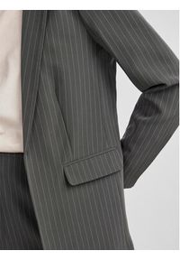 Pieces Marynarka 17130374 Szary Oversize. Kolor: szary. Materiał: syntetyk #5