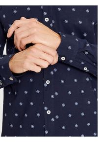Guess Koszula M3YH35 W8BX1 Granatowy Slim Fit. Kolor: niebieski. Materiał: bawełna