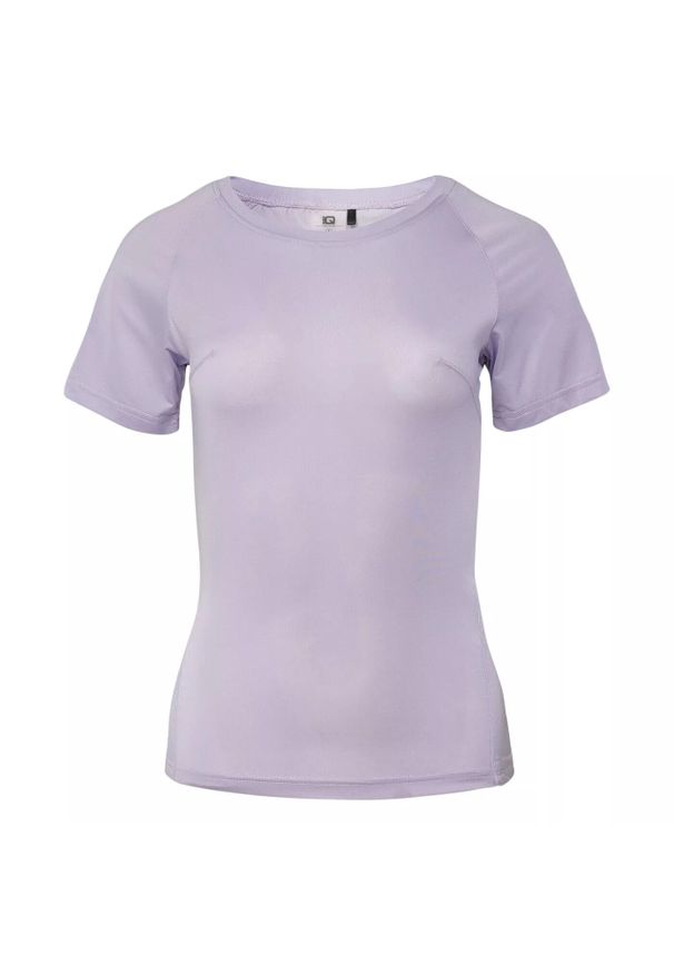 Koszulka damska IQ Cross The Line Heria. Kolor: fioletowy, wielokolorowy, różowy. Sport: fitness