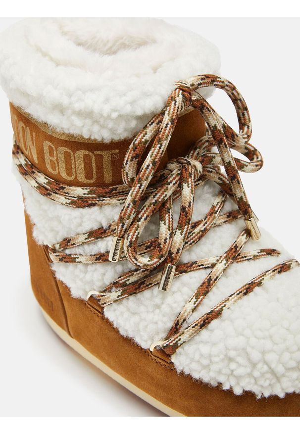Moon Boot ICON LO Śniegowce damskie. Kolor: brązowy