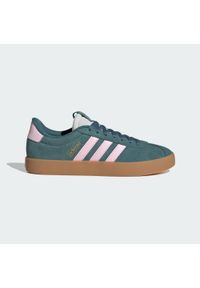 Adidas - Buty VL Court 3.0. Zapięcie: pasek. Kolor: różowy, niebieski, wielokolorowy, żółty. Sport: turystyka piesza