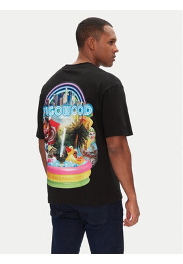 Hugo - HUGO T-Shirt Duwood 50538512 Czarny Relaxed Fit. Kolor: czarny. Materiał: bawełna
