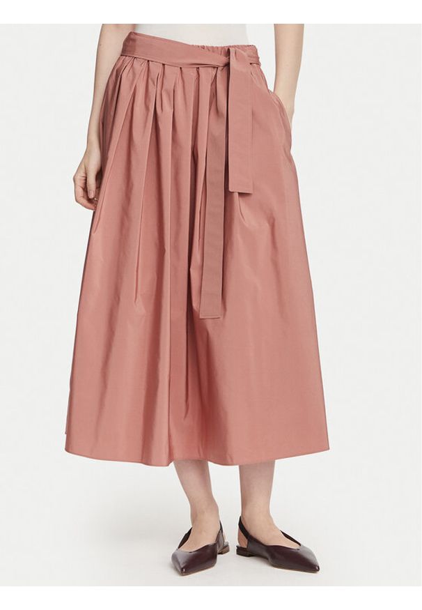 Weekend Max Mara Spódnica midi Alpaca 2625106041 Brązowy Regular Fit. Kolor: brązowy. Materiał: bawełna