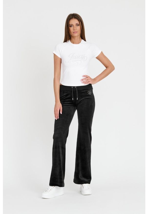 Juicy Couture - JUICY COUTURE Biały damski t-shirt Retroshrunken Tee, Rozmiar L. Kolor: biały